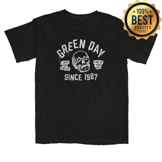Official Green Day Merch Time Of Your Life Tee