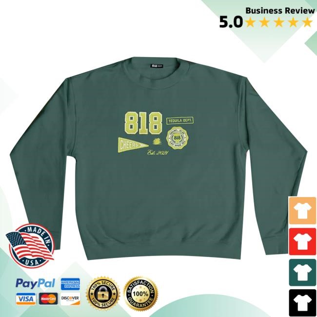 818 Tequila Merch Heritage Green Shirts