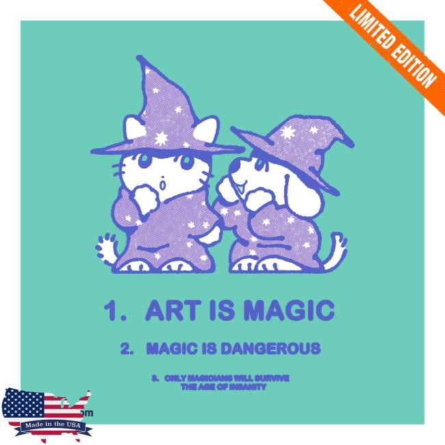 Official The Yetee Merch Art Is Magic Unisex Sweatshirt