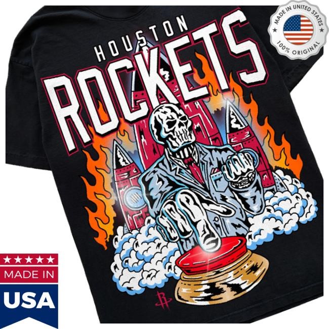 Rockets Shop Men's Houston Rockets X Warren Lotas 2024-25 Black T Shirt