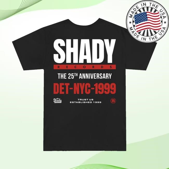 Shady Records Merch Store Shady Records 25Th Anniversary Det Nyc Hoodie