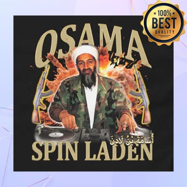 Thegoodshirts Store Osama Spin Laden Rap Zip Up Hooded Sweatshirt