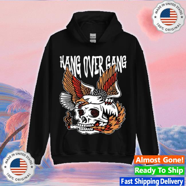 Official Hang Over Gang Merch Store "Hog Smoking Skull" Long Sleeve Tee Hangovergangofficial Shop