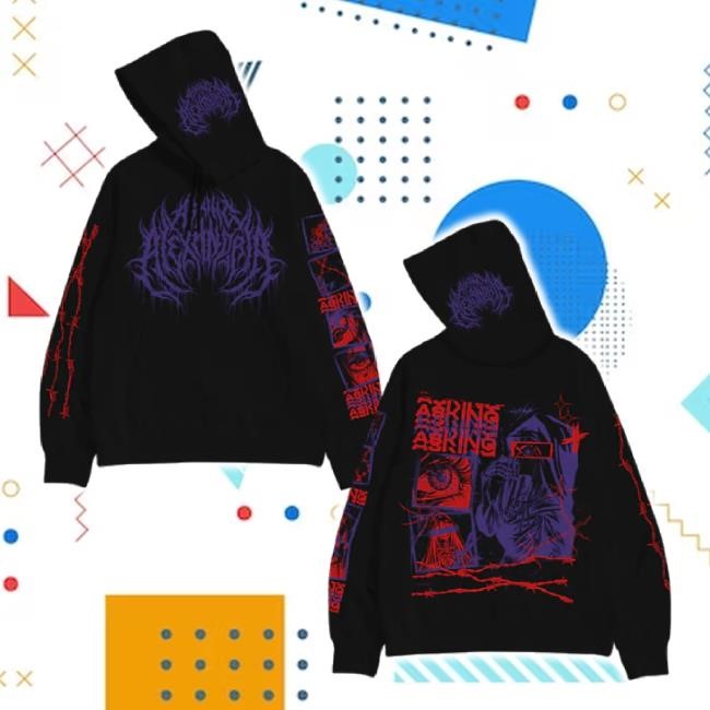 Trending Black Deathcore Hoodie Sweatshirt Asking Alexandria Shop Merch Store