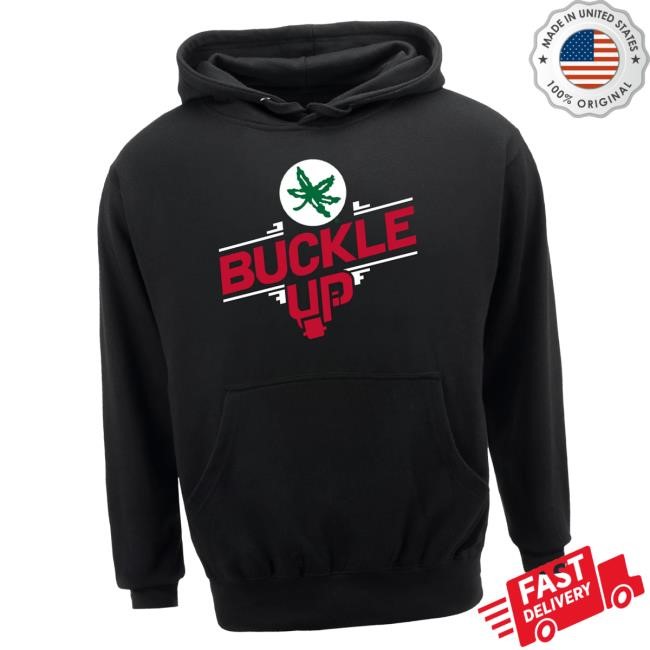 Shop Osu Buckeyes Store Merch Ohio State Buckeyes 'Buckle Up' Black Sweaters