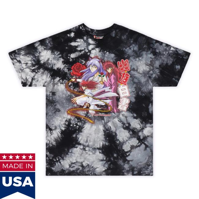 Official Hypland Merch Store Yyh Kurama Multi Vintage Classic Shirt (Tie Dye) Smoke Hypland Apparel Clothing Shop