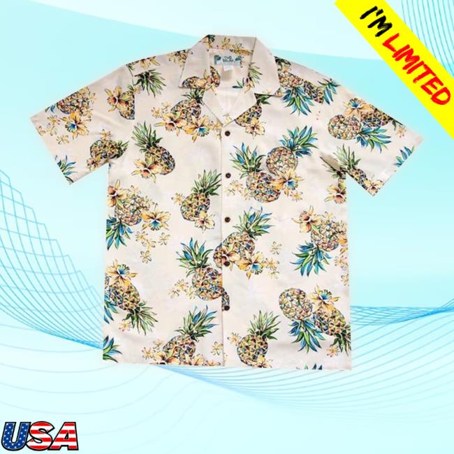 Pineapple Cream Hawaiian Rayon T-Shirt