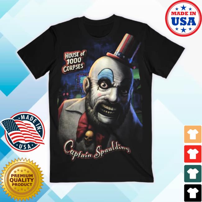 Official Robzombie Merch Store Robzombie Captain Spaulding Portrait Shirts Smoke Robzombie Apparel Clothing Shop