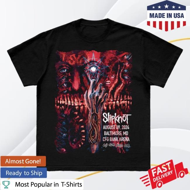 Slipknot 2024 Tour Baltimore Twill Cap Hat Slipknot Merch