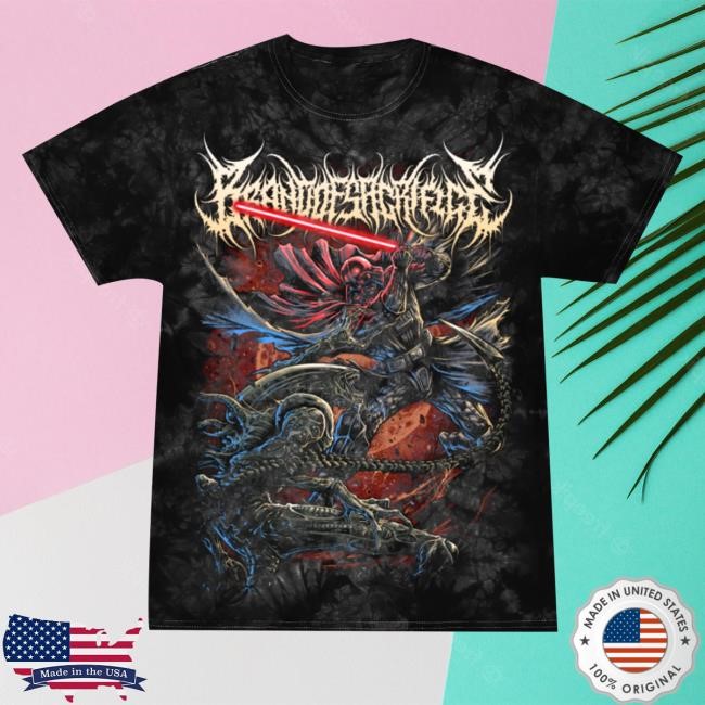 Vader Vs. Xenomorph Black Dye T Shirt