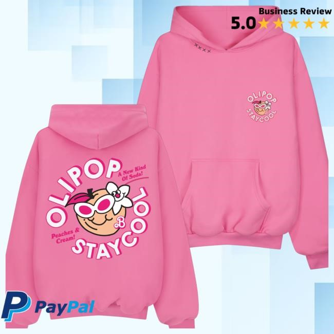 Staycoolnyc Merch Olipop Peaches & Cream Crewneck Sweatshirt