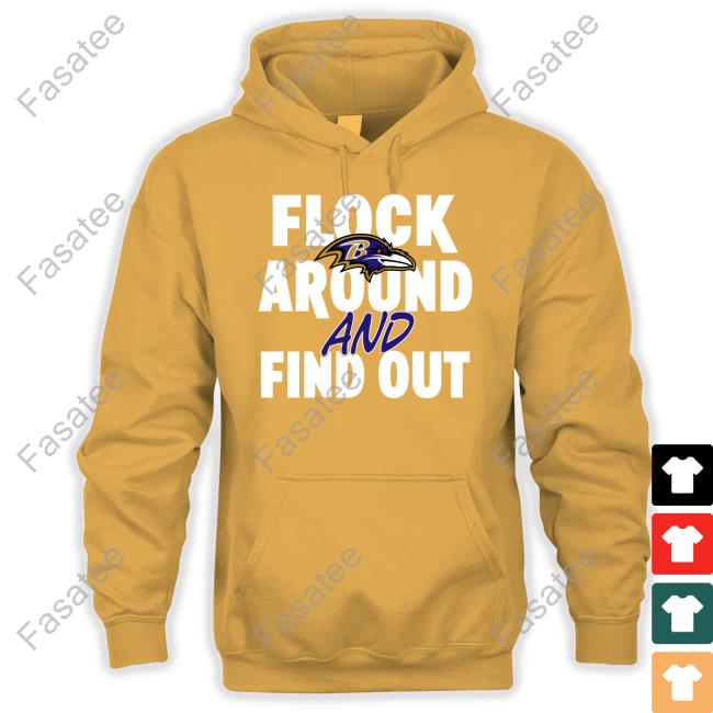 Flock Around And Find Out Baltimore Ravens Tee Lamar Jackson Wearing Flock Around And Find Out Baltimore Ravens Tee Shirt