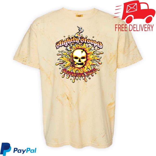 Official Slightly Stoopid Merch Store Skull 2023 Tour Hoodie Sweatshirt Smoke Slightlystoopid Apparel Clothing Shop