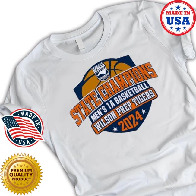 Original Nchsaa Men’S 1A Basketball Wilson Prep Tigers State Champions 2024 Long Sleeve T Shirt
